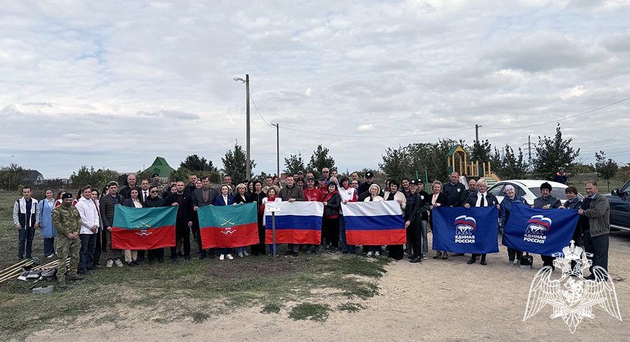 В Запорожской области Росгвардия приняла участие в акции ко Дню воссоединения исторических регионов с Россией
