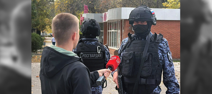 Журналисты областной телекомпании «За! ТВ» познакомились со службой во вневедомственной охране Росгвардии
