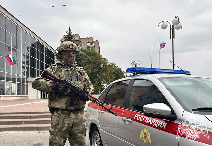 Росгвардия и полиция обеспечили безопасность Дня воссоединения исторических регионов с Россией в Запорожской области 