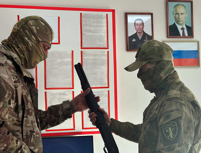 Большая партия охотничьего оружия отправилась на фронт в Запорожской области