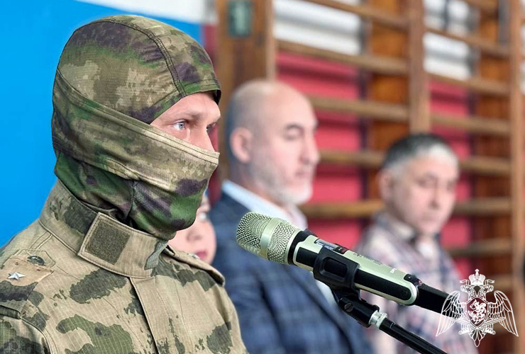 В Запорожской области офицер Росгвардии стал почетным гостем на открытии спортивного турнира 