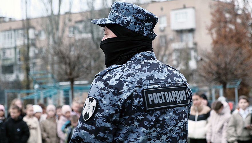 Урок противопожарной безопасности прошел для школьников Запорожской области при участии Росгвардии