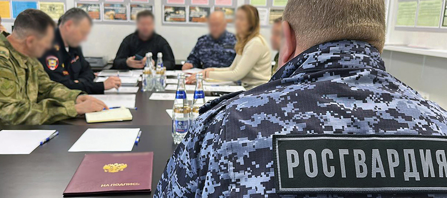В Запорожской области прошло заседание Оперативного штаба Росгвардии
