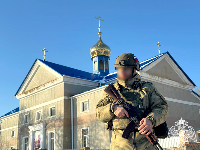Подразделения Росгвардии в Заорожской области приняли участие в обеспечении безопасности Крещения Господня