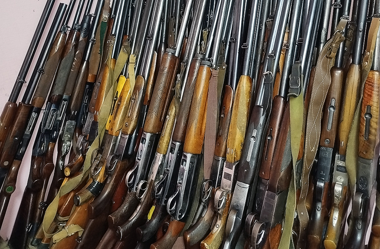 В Запорожской области Росгвардия направила на СВО большую партию охотничьих ружей 