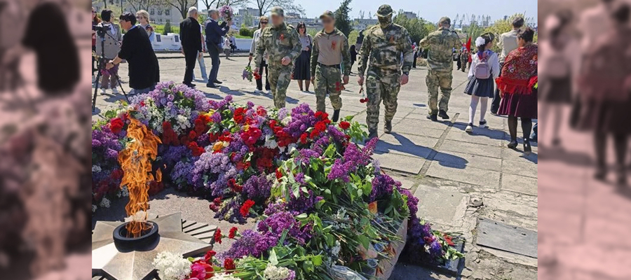Дань уважения и памяти отдали победителям и ветеранам Великой Отечественной войны росгвардейцы в Запорожской области