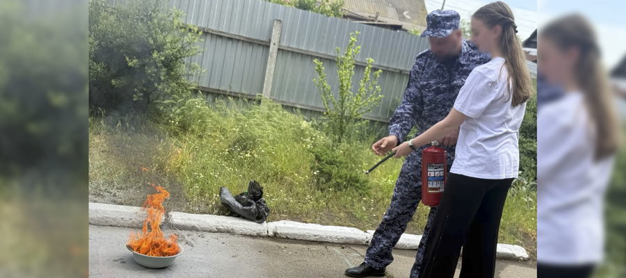 Росгвардия провела урок по пожарной безопасности для школьников Мелитополя