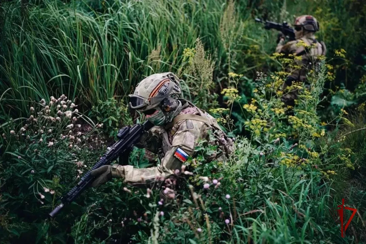 В Запорожской области военнослужащие одной из застав Росгвардии, успешно отразили массированную атаку вражеских беспилотных летательных аппаратов