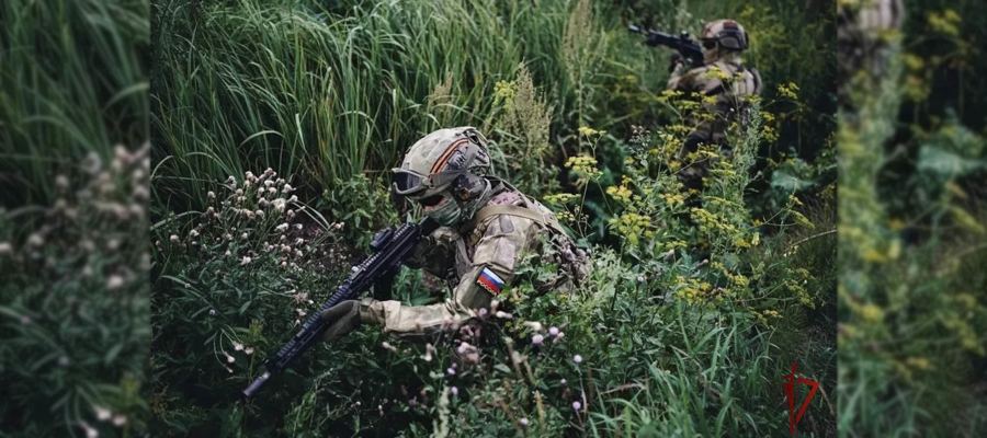 В Запорожской области военнослужащие одной из застав Росгвардии, успешно отразили массированную атаку вражеских беспилотных летательных аппаратов